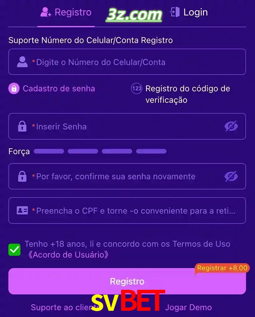 bonus de cadastro imediato